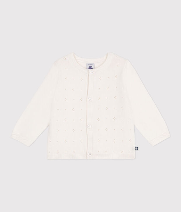 Katoenen vestje voor baby's wit