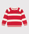 Sweatshirt enfant mixte en coton à rayures rouge AURORA/ AVALANCHE