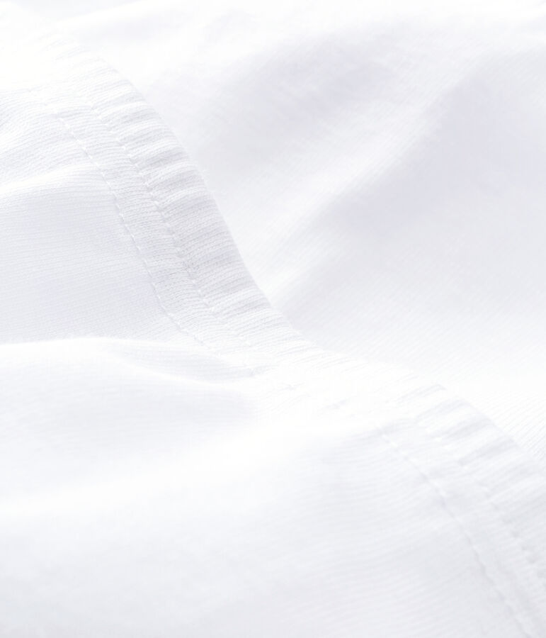 Lot de 2 pantalons blancs &agrave; pieds b&eacute;b&eacute; en coton biologique blanc ECUME
