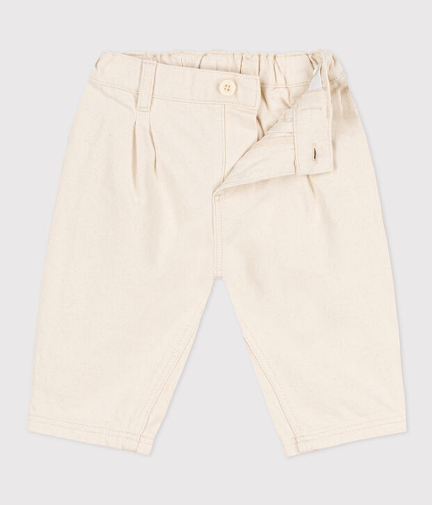 Denim babybroek beige