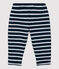 Katoenen broek baby. blauw SMOKING/ MARSHMALLOW ARGENT BRILLANT