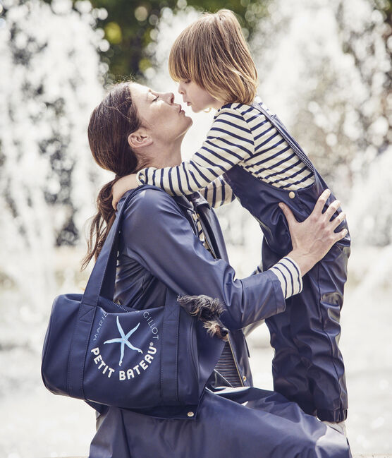 Sac polochon. Petit bateau x Marie-Agnès Gillot bleu SMOKING