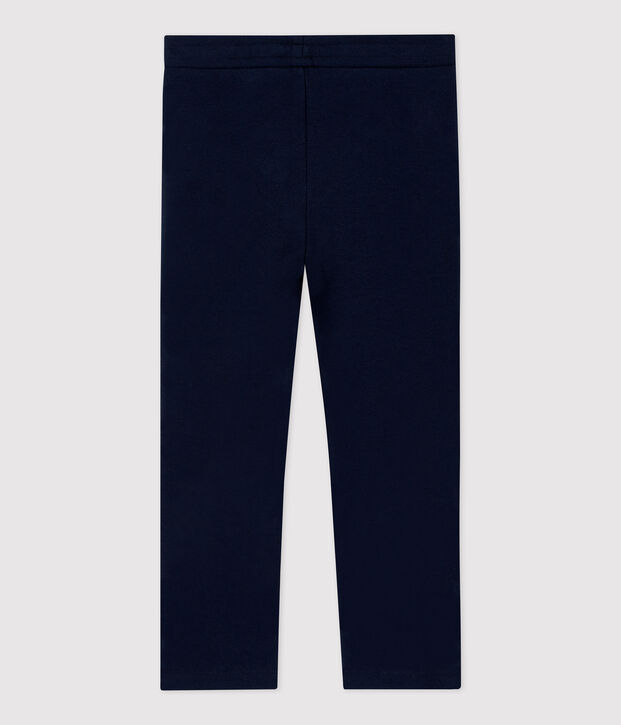 Comfortabele katoenen meisjesbroek blauw