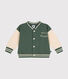Baseballjasje in fleece voor baby's