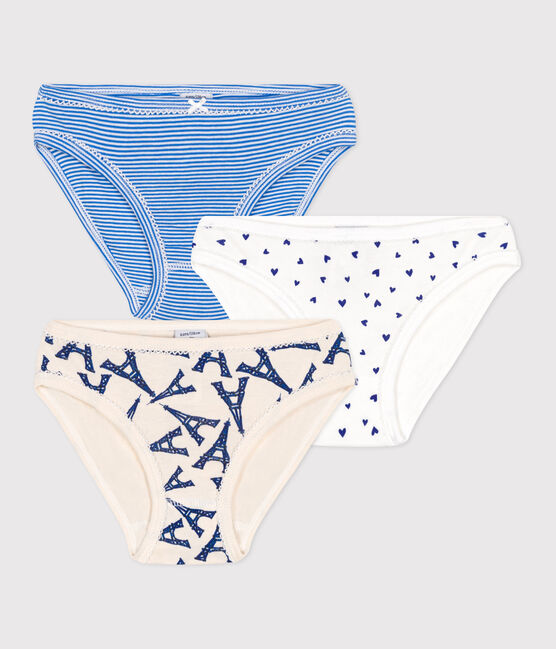 Lot de 3 culottes Paris en coton enfant variante 1