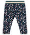 Broek van tubic met print babymeisje blauw SMOKING/wit MULTICO