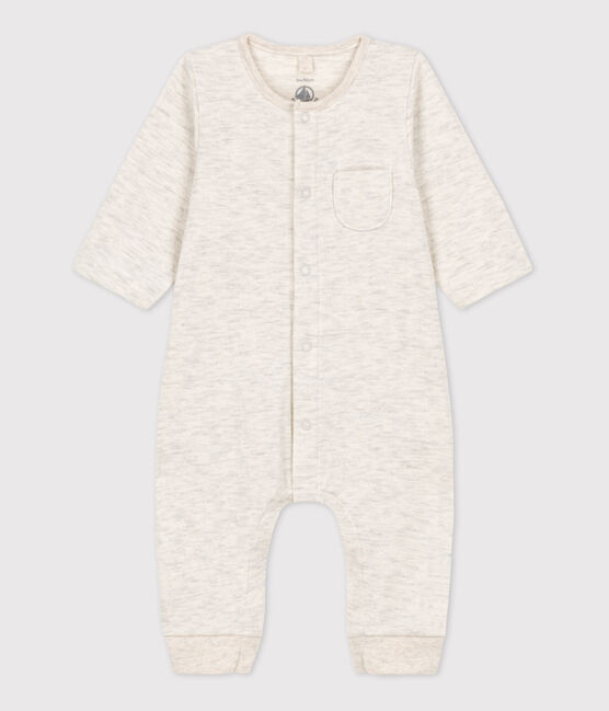 Lang effen babypakje in biologisch tubic voor baby's beige MONTELIMAR CHINE