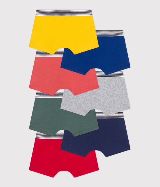 Setje met 7 kinderboxershorts in effen katoen variante 1