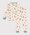 Katoenen pyjama met multisportprint voor kinderen wit AVALANCHE/ MULTICO
