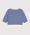 Sweatshirt  in badstof voor baby's blauw SURF/ AVALANCHE