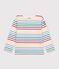 Marini&egrave;re enfant en coton blanc/multicouleur