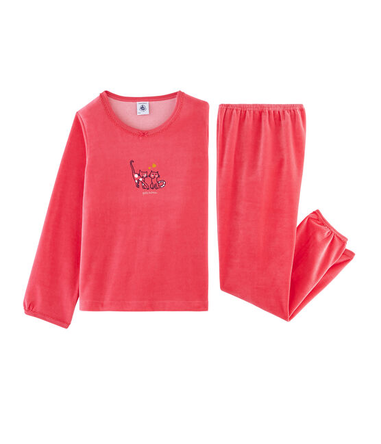 Pyjama petite fille en velours SIGNAL