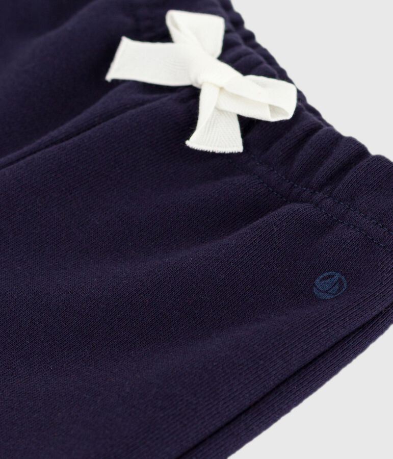 Pantalon b&eacute;b&eacute; en coton uni bleu