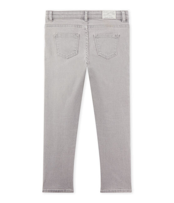 Pantalon garçon en jean gris gris Gris