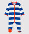 Gestreept slaappakje baby's van fluweel MAJOR/ MONTELIMAR