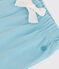 Effen katoenen short voor baby's blauw AQUATIC