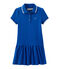 Meisjesjurk met korte mouwen blauw PERSE