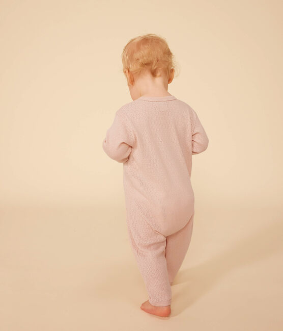 Pyjama sans pied en coton bébé rose SALINE