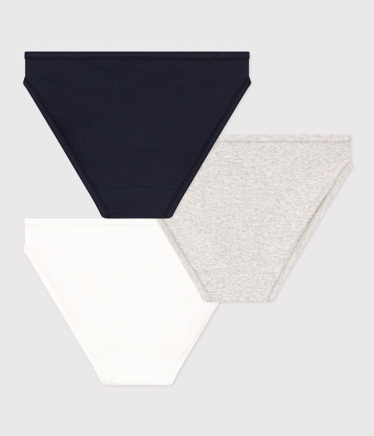 Set van 3 damesslipjes in katoen multicouleur