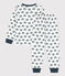 Pyjama escargot en molleton enfant blanc MARSHMALLOW/ DUCKY
