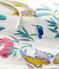 Geribde stootrand bed met jungle print voor baby meisje wit MARSHMALLOW/wit MULTICO