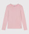 Tee-shirt femme l'iconique en coton manches longues rose JOLI
