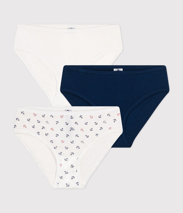 Set van 3 damesslipjes in katoen multicouleur