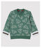 Sweater van geborsteld molton voor babyjongens groen VALLEE/ VALLEE CLAIR