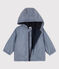 Coupe-vent chaud en polyester recyclé bébé bleu SMOKING/blanc MARSHMALLOW
