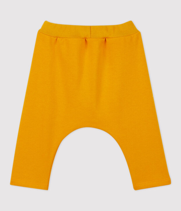 Pantalon en molleton b&eacute;b&eacute;. jaune