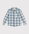 Chemise en flanelle enfant garçon bleu BEACH/ AVALANCHE