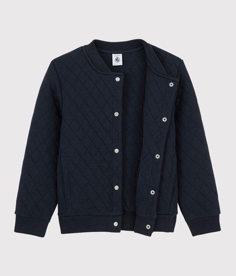 Tubic cardigan in teddy-stijl voor jongens blauw SMOKING
