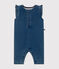 Mouwloze babyjumpsuit van denim blauw BLEU DELAVE