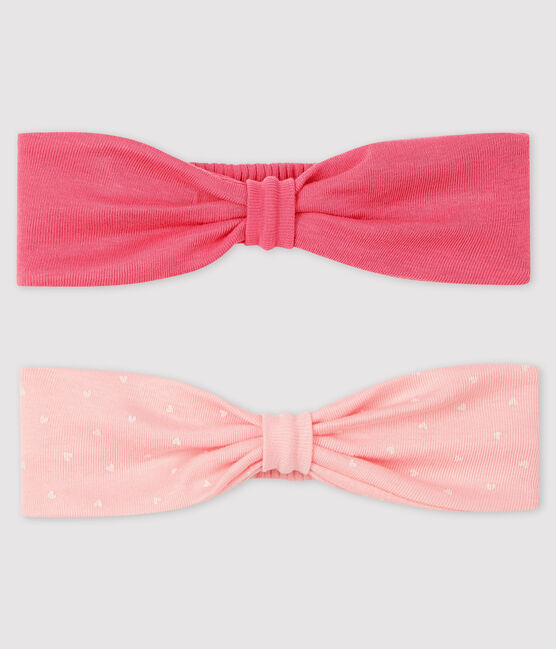 Lot de 2 bandeaux bébé fille variante 1