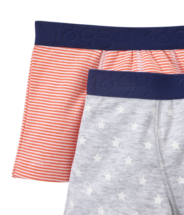 Set van 2 jongensboxershorts wit