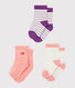 Set van 3 paar babymeisjessokken