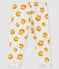 Pantalon en molleton bébé garçon blanc MARSHMALLOW/jaune BOUDOR