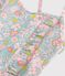 Maillot de bain une pi&egrave;ce enfant fleuri bleu/multicouleur