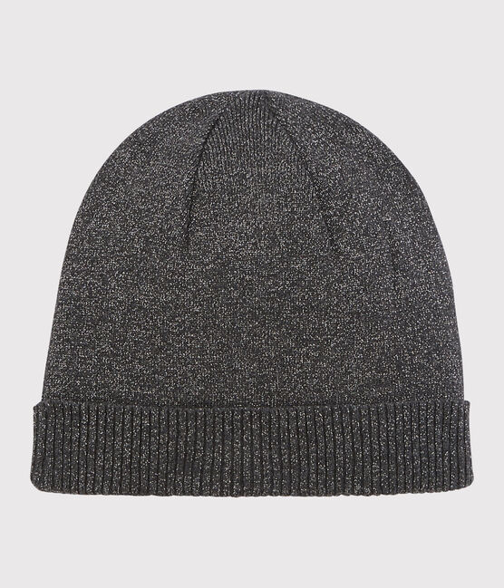 Bonnet brillant Femme noir CITY/gris ARGENT