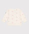 Sweatshirt bébé en coton imprimé bateau vintage rouge MILK/ POMPEI