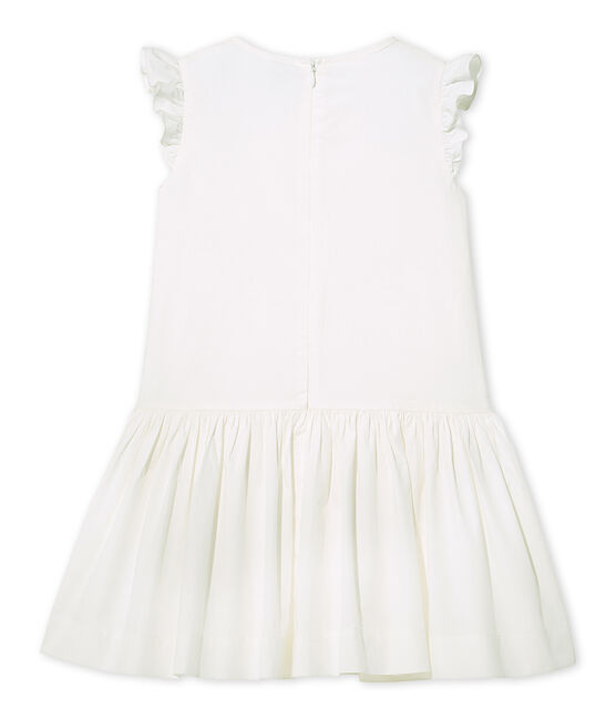 Robe de cérémonie fille blanc Lait