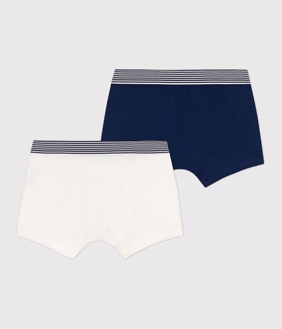 Set van 2 jongens boxershorts van biologisch katoen en elastaan variante 1