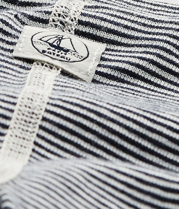 Legging b&eacute;b&eacute; mixte ray&eacute; milleraies bleu/blanc