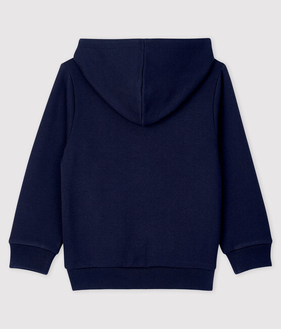 Sweatshirt à capuche enfant fille / garçon bleu SMOKING