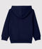 Sweatshirt à capuche enfant fille / garçon bleu SMOKING