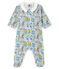 Slaappakje van ribstof babyjongen wit MARSHMALLOW/wit MULTICO