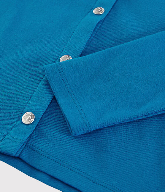 Cardigan in katoen meisjes kinderen blauw MYKONOS