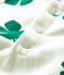 Sweatshirt à capuche imprimé végétal en molleton bébé blanc MARSHMALLOW/vert GAZON