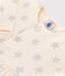 Jurk in tubic met sterrenprint voor baby's beige AVALANCHE/ ARGENT