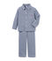 Jongenspyjama van twill blauw MEDIEVAL/wit LAIT